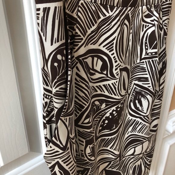 ABS COLLECTION Espresso & white 100% Silk Dress - Picture 6 of 8